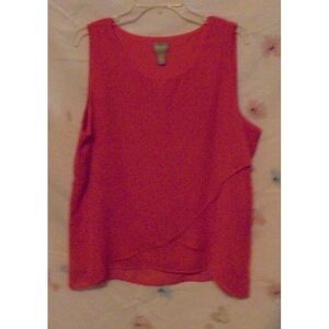 Chico's Red Sleeveless Top‎ Size L/XL